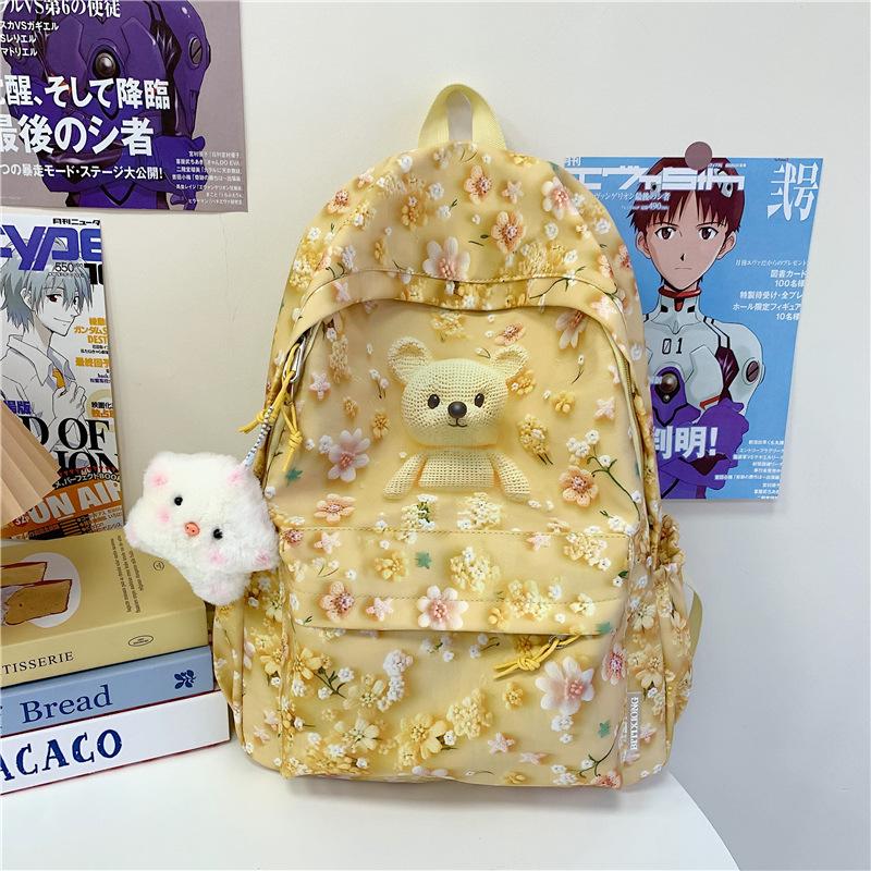 New Cartoon Ins Casual Travel Bags  Cute Schoolbags for Junior and Senior High School Students  Large Capacity Backpacks and Backpacks
