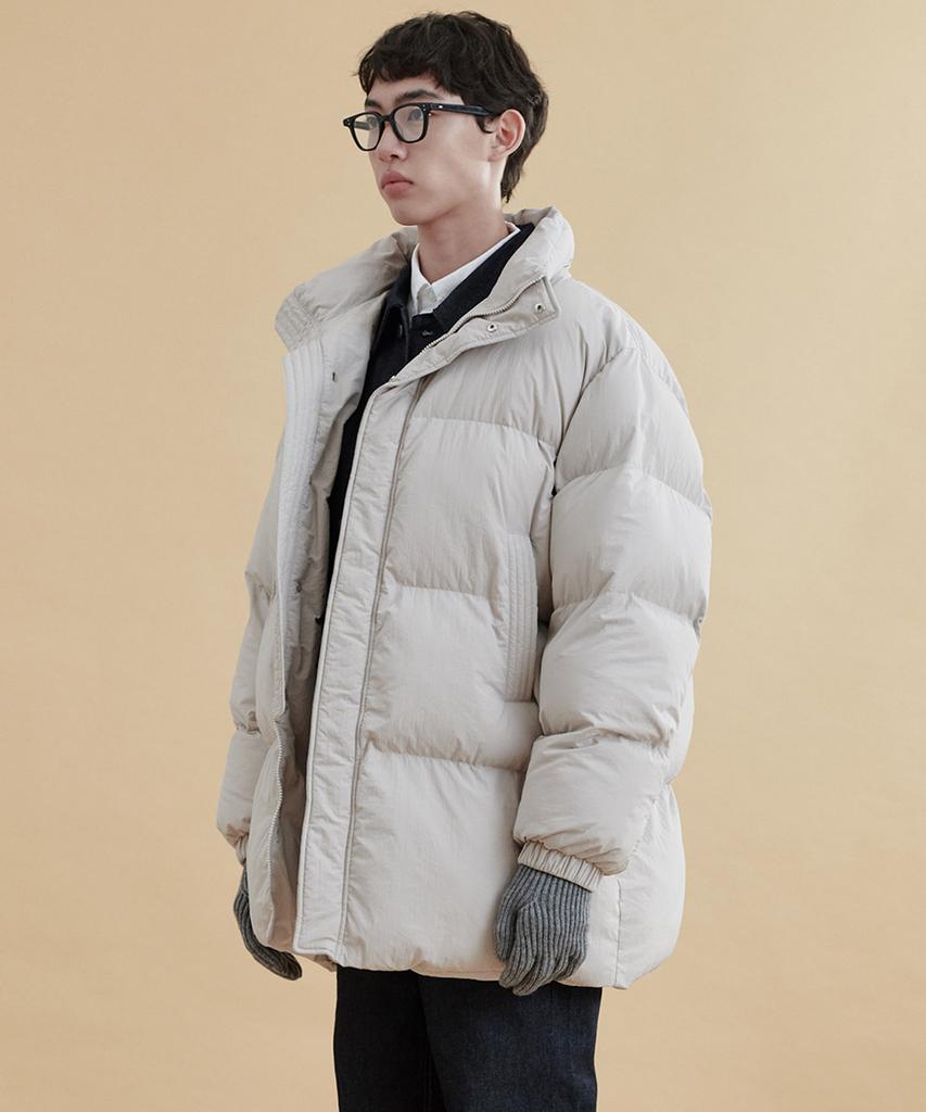 Plac Bold Mid-Length Padded Jumper Beige