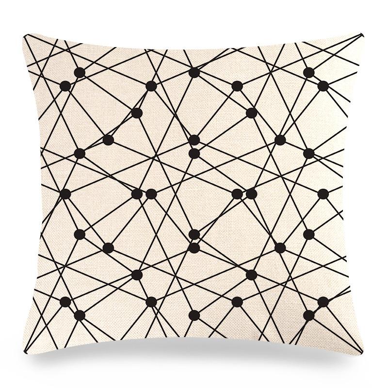 Home Decor Colorful Geometric Pattern Digital Print Pattern Cushion Cover Suitable for Sofa Bedroom Car Pillow Cover