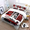 Classic Red Sports Car With Details Printed Duvet Cover Set 1 Duvet Cover+2 Pillowcase Multi Size Bedroom Bedding Decoration