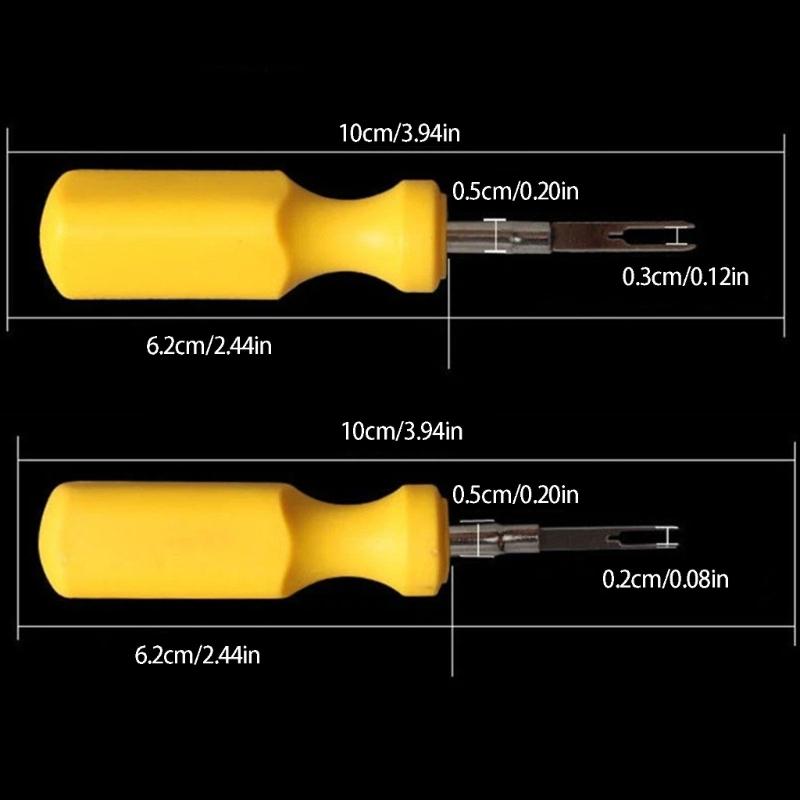 Professional Automotive Terminals Extractor Plastic & Steel Wire Terminals Remove Set Of 2 for Wiring Harness Plugs Removal