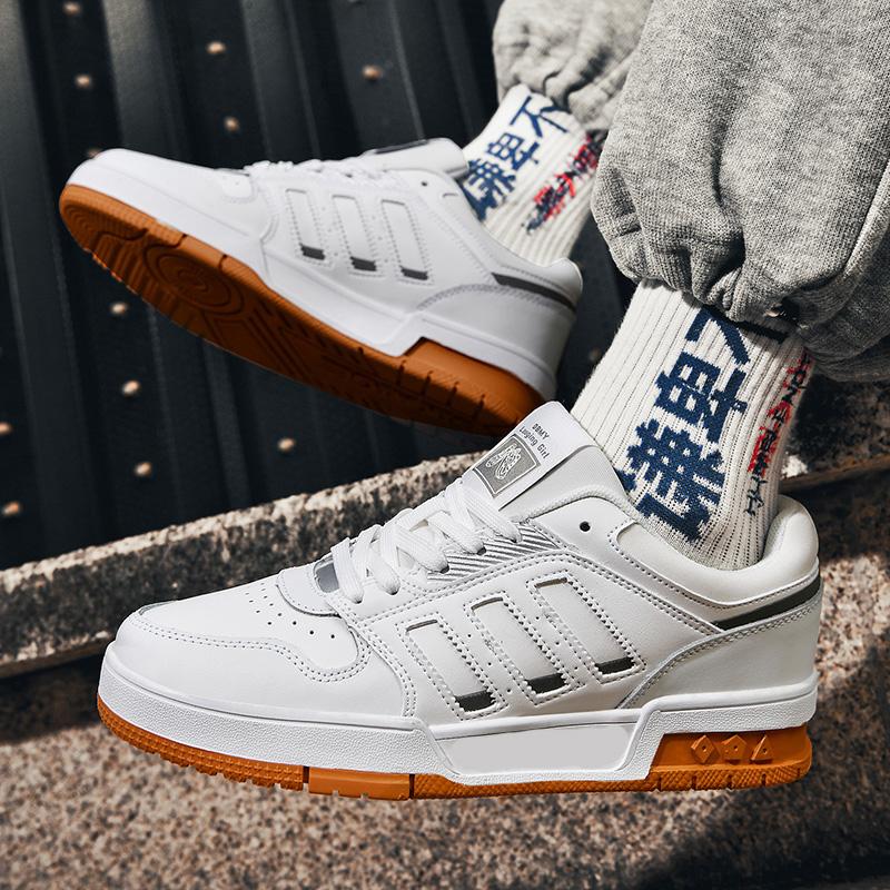 New Lace-up Breathable Sports Casual Shoes for Women Classic Low Top Student Round Head Non-slip Shoes for Men