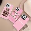 J-Juicy C-Couture Handyhülle für iPhone 17 16 15 14 13 12 11 Pro Max Plus Farbe Silber Hülle