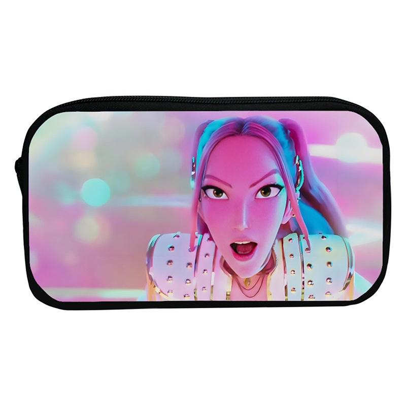 Kpop Łowcy Demonów Uczeń Piórnik Kreskówkowy Duża Pojemność Pudełko na Kredki Artykuły Papiernicze Torba do Przechowywania Kosmetyków dla Dziewczynki Prezenty