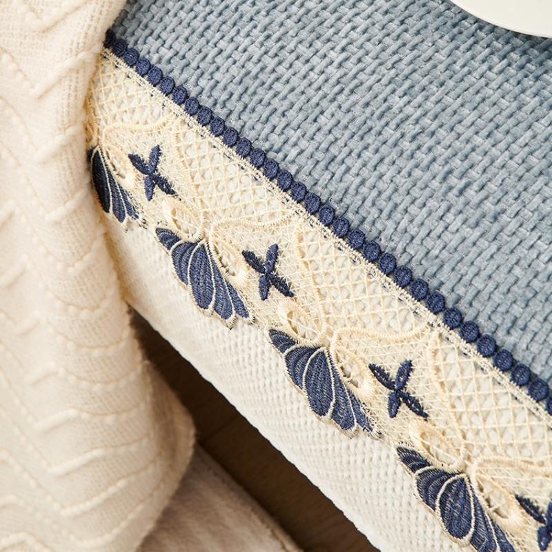 Striped Chenille Sofa Cover For Living Room Pets Kids Anti-Dirty Sofa Towel Mat Solid Color Non-Slip Couch Cushion Slipcover Pad