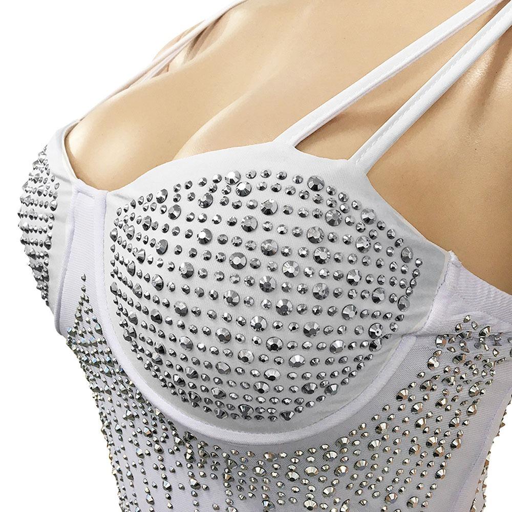 Sexy Pailletten-Glitzer-Kristall-Midikleid für Damen, ärmellos, figurbetont, Club-Kleider, Übergröße, Abend-Meerjungfrauenkleider