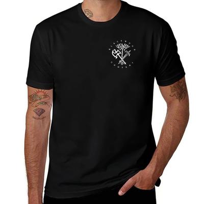T-Shirt für schlanken Mann Hemden T-Shirts Herren T Blackwood fit Company Grafik