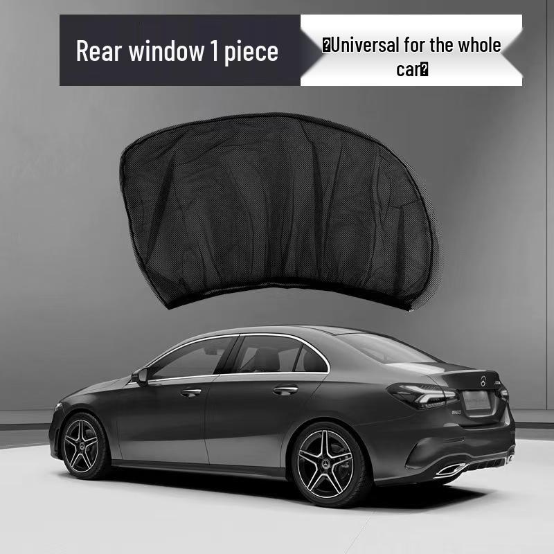 Universal Car Sunshade: Anti-Mosquito Mesh, Heat Insulation, Privacy Blackout, Sun Protection Window Curtain.