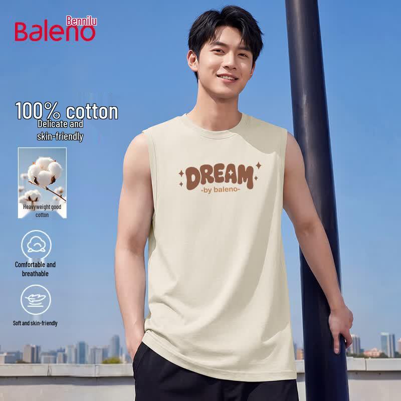 Baleno Men s Pure Cotton Sleeveless Vest 5XL