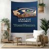 Seattle Seahawks Custom Your Name Wall Decor Tapestry Art For Pet Memorial Birthdaywedding Party Backdrop Family Gift