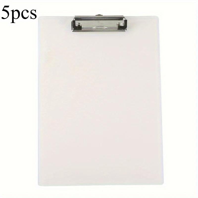 5Pcs A5 Clipboard Folder Writing Pad Holder Memo Clip Board File Clip Writing Clamps Kids Cute Stationery Office School Supplies