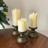 Simulation Candle Crying Candlestick Decorative Roman Pillar Candlestick  Dinner Party Supplies