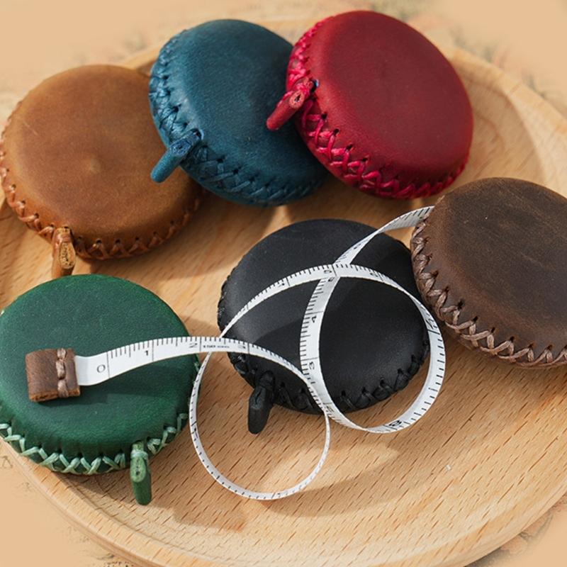 Multi Functional Leather Miniature Measuring Ruler Accuracy Instrument For Craftsmen Interior Designers