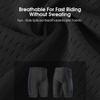 Men's Summer Outdoor Cycling Shorts High Elastic Sponge Pad Shock Absorption Breathable Sweat Absorption Riding Shorts Black Asian Size M (EU Size S)