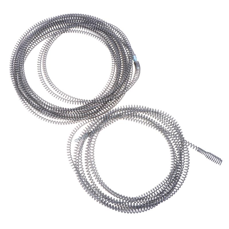 Durable Steel Spring Drain And Toilet Unclogging Cable, 5/10M Length, Compatible With Drills And Includes Connector