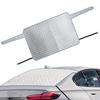 140*80cm Rear Windshield Snow Cover 2-layer Aluminum Foil Car Winter Windshield Cover With Hooks And Invisible Magnet Snow Cover