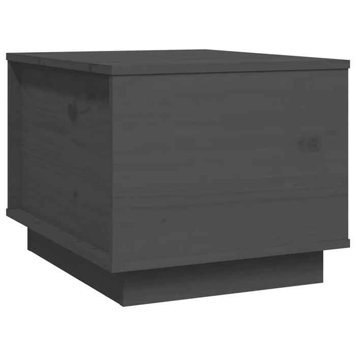 813412 vidaXL Table basse Gris 40x50x35 cm Bois massif de pin
