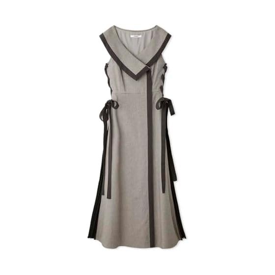 SNIDEL Side Pleated Tweed Dress SWFO244099 Women s
