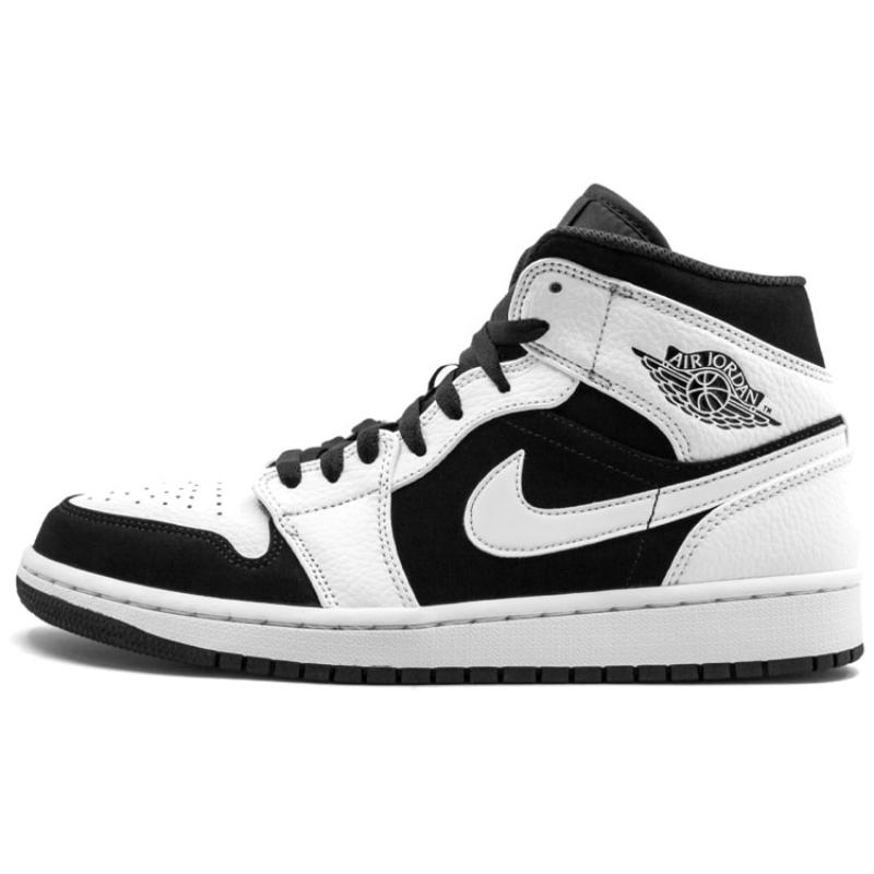 

Jordan 1 Mid White Black Jordan 554724-113 47.5