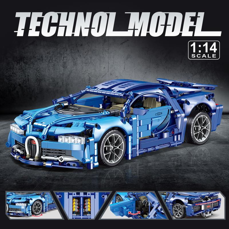 2024 Technical Bugattied Building Blocks Lamborghinis Hypercar Racing Car Model Assemble Vehicle Bricks Toys For Boys Kids Gifts