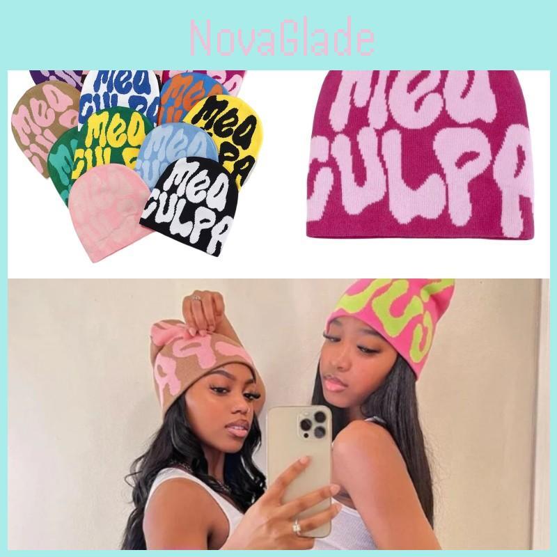 Mea Culpa Beanies Knit Cap Warm And Stylish Winter Headwear