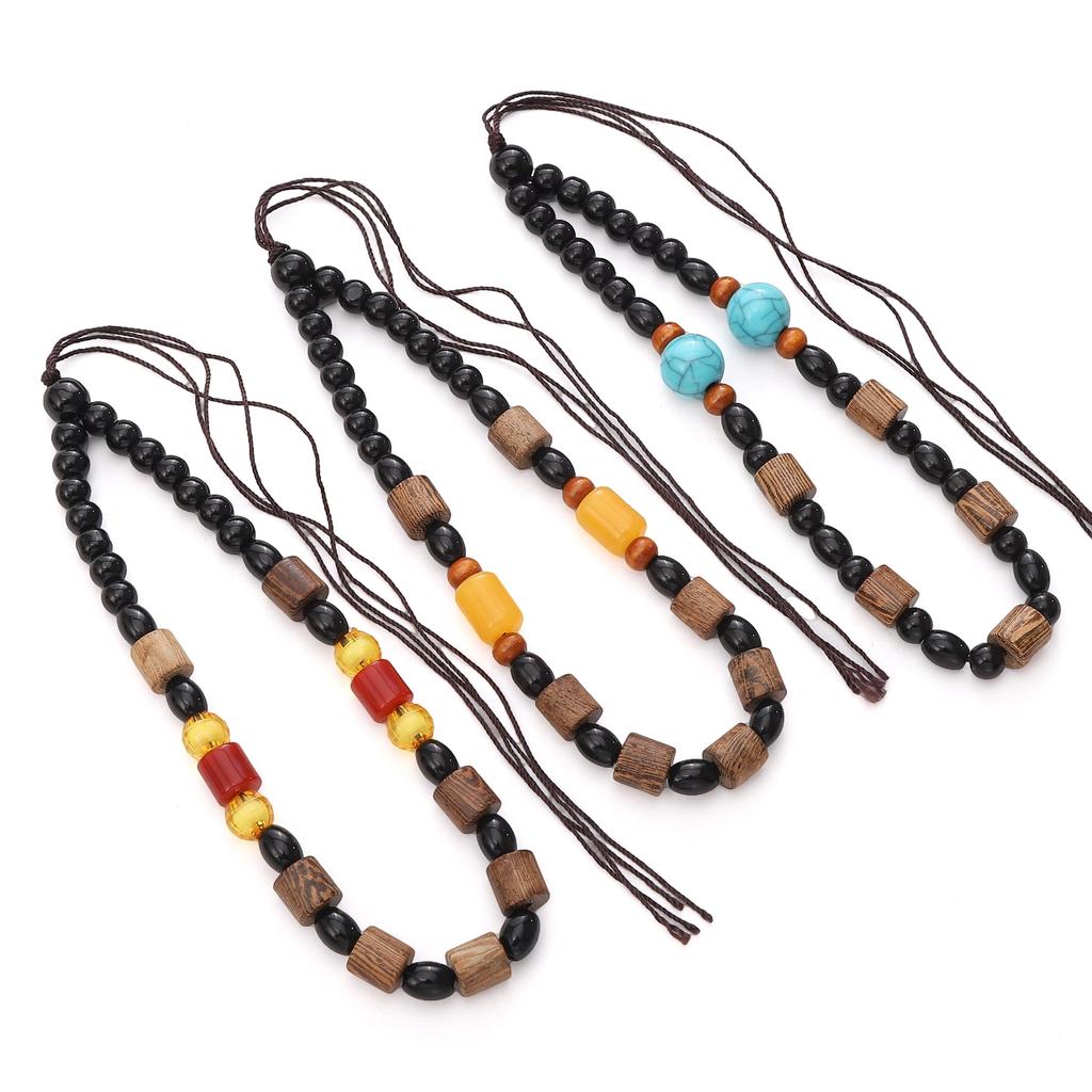 Manico con Corda per Appendere in Perline di Legno con Ali 12-14cm per Fai da Te Gioielli Artigianato Decorazione Accessori