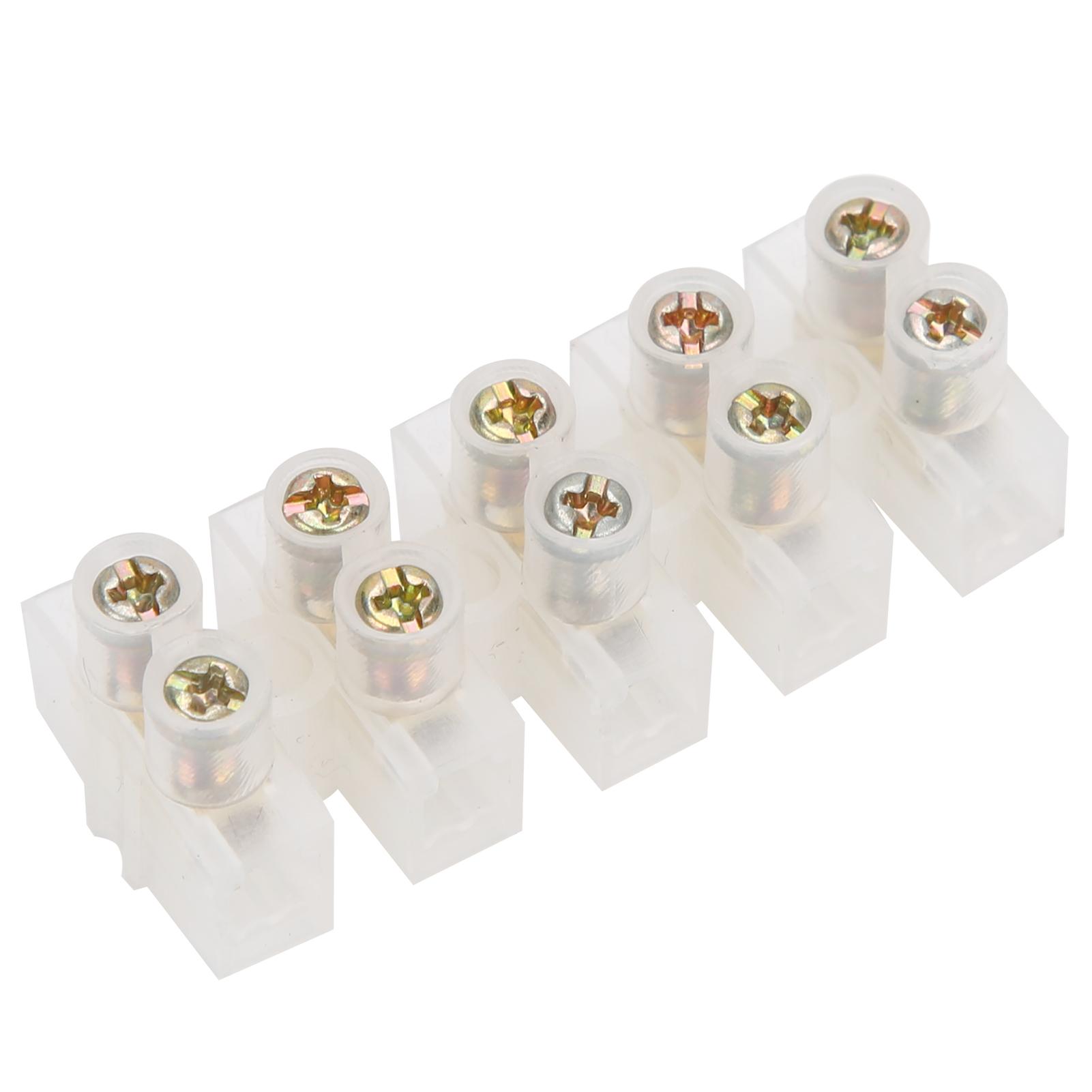 

20 шт. Клемна колодка Стрічка Вогнестійка Прохідний З єднувач дроту 10А Промислова