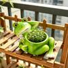 Artificial Stump Planter Resin Tree Bark Shape Flower Pot with Koala/Frog/Sloth Rustic Small Barrel