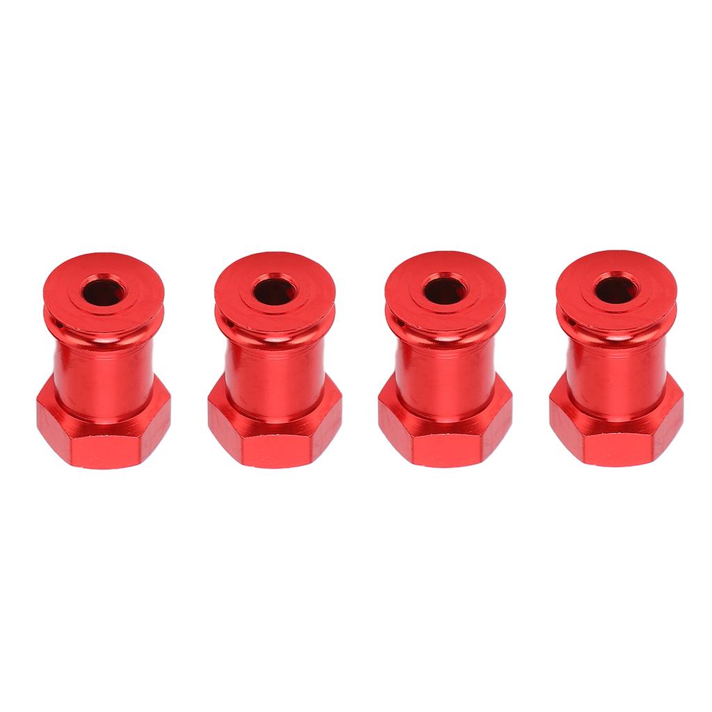 4 Stück 12mm RC Aluminium Radmitnehmer 15mm Versatz Verlängerung Sechskantmitnehmer Adapter Kupplung für TRAXXAS