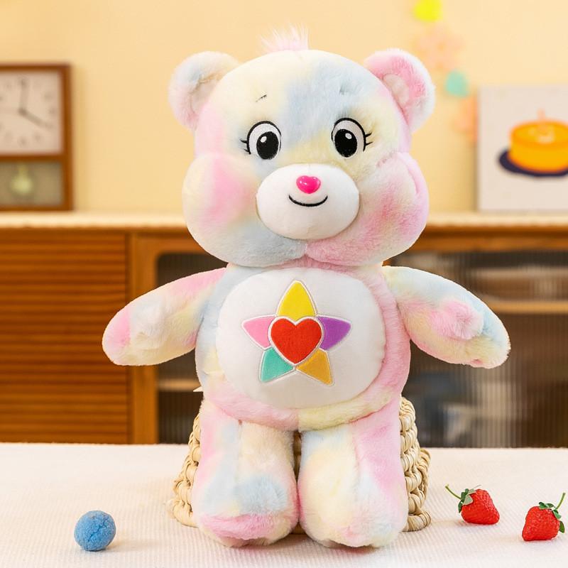 

Rainbow Christmas Tree Carebears Plush Toy Stuffed Doll Decoration Kids Gift 33cm розовый