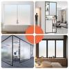 Window Film Frosted Glass Window Privacy Film No Glue Bathroom Window Privacy Film Static Cling Non-Adhesive Sun Blocking Heat