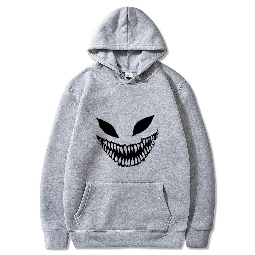 2025 Autumn/Winter Pain Venom Mask Printed Hoodie Academy Classic Hoodie Daily Fashion Casual Long Sleeve Warm Hoodie