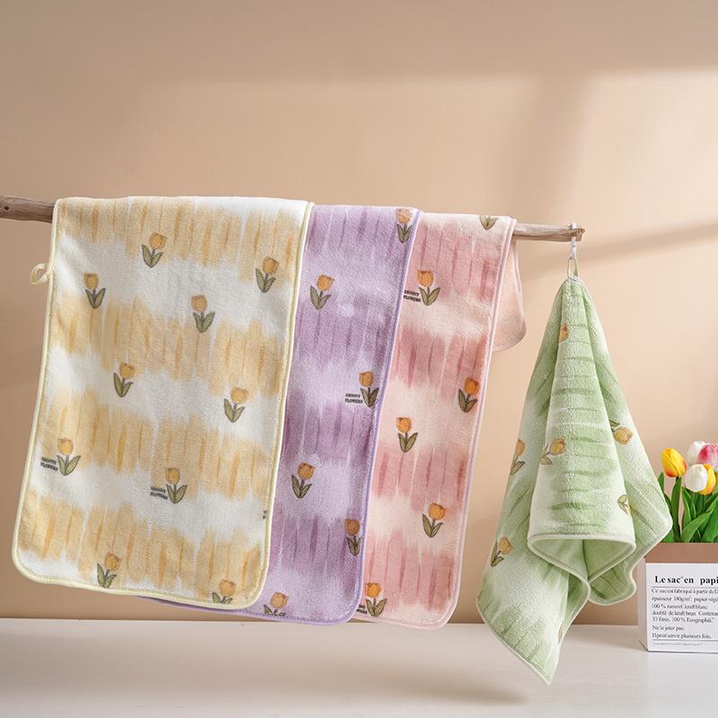 Korallfleecehandduk 75*35 mjuk och luddar inte mer än ren bomull absorberande tvättlapp badhandduk herr och dam par ansiktshandduk 2/3/4/st