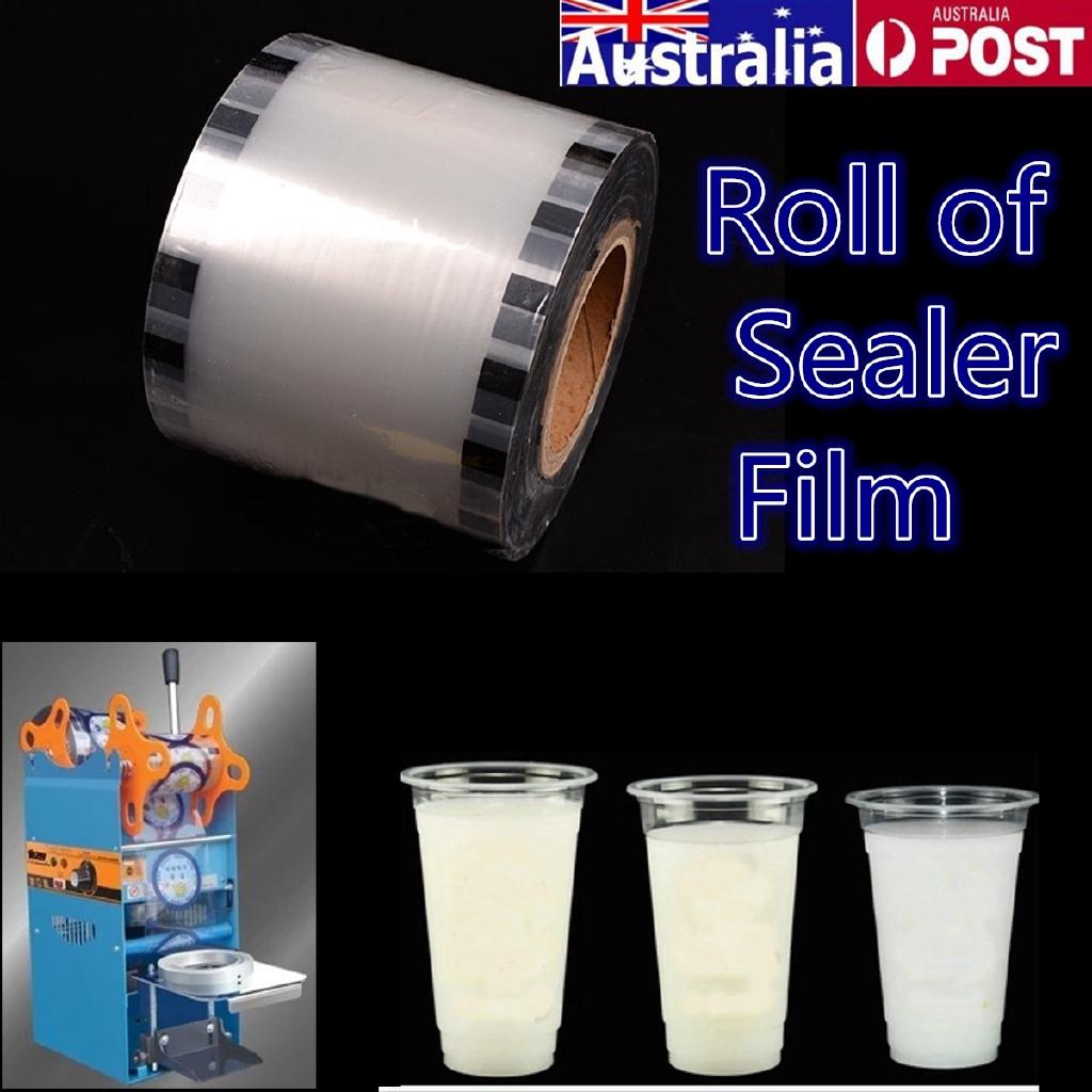 90-105mm Dia Clear Cup Sealer Bubble Tea Juice Drink Film Cover Sealing Film for Cup Sealer Sealing Machine Cover 3725 Cups