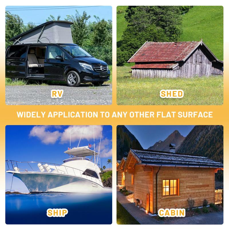 14/12/10/6pcs Solar Panel Mounting Brackets Mid and End Clamps and Rails Kit for Roofing Solar Panels of Multiple Sized