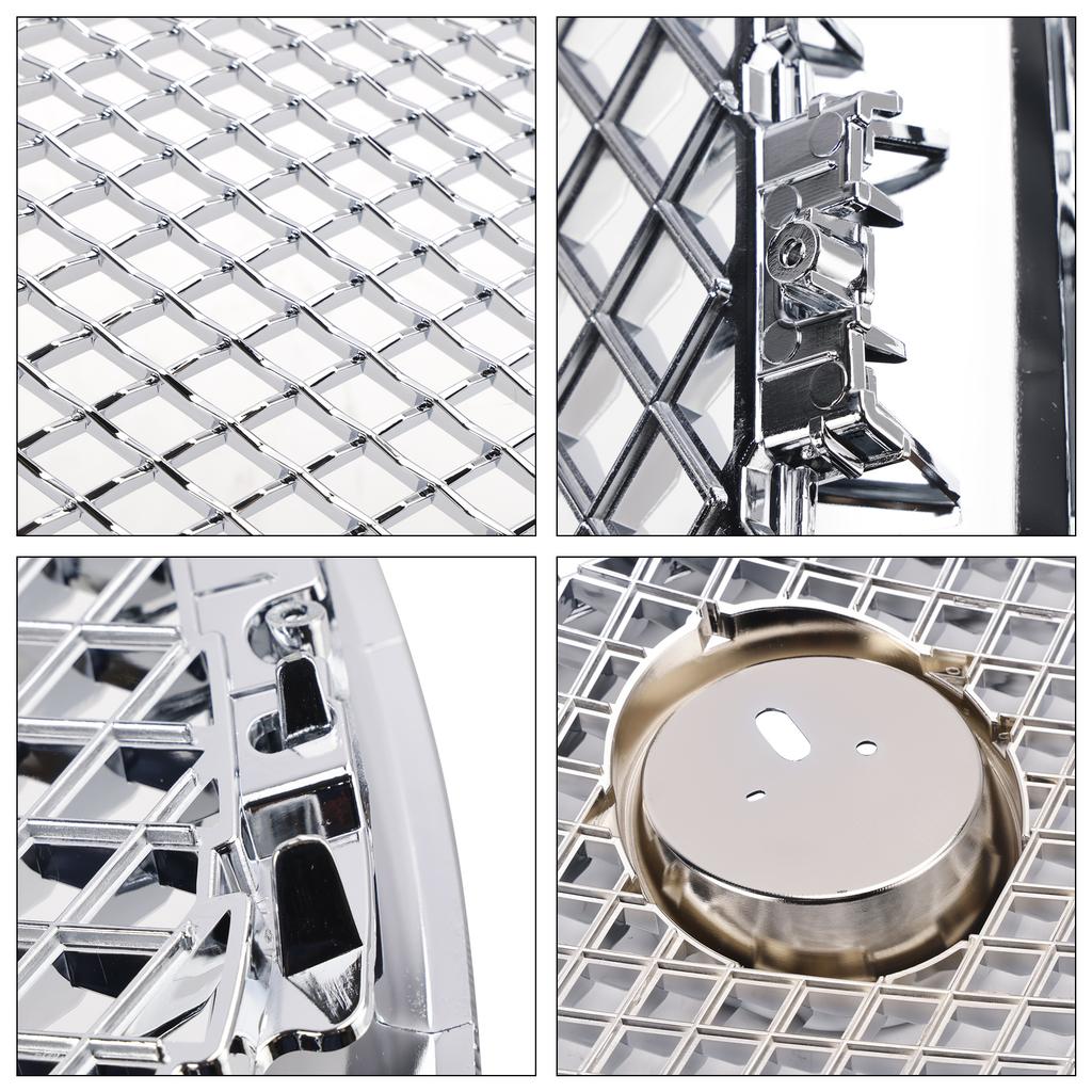 XF-R Style Front Bumper Grill Grille Fit Jaguar XF 2012-2015 Chrome