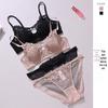 French Lace Bunny Ears Push-Up Bra Set for Small Busts