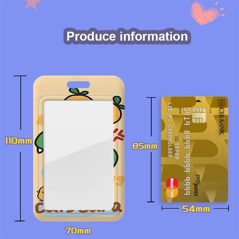 Capybara Cartoon Card Holder With Easy Pull Clip Retractable Neck Lanyard Student Card Work Card Traffic Card Holder