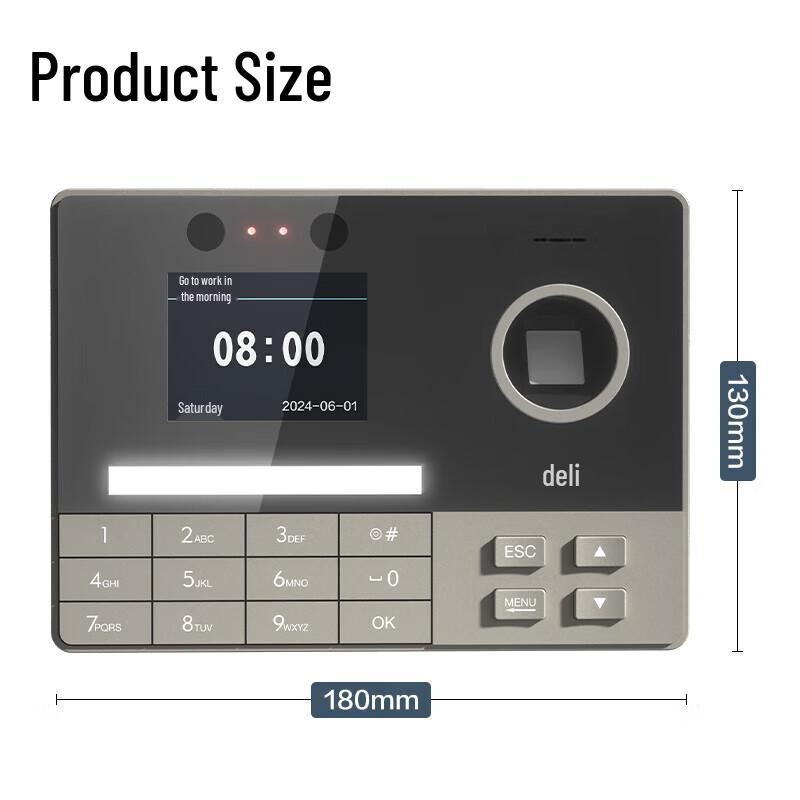 Deli Smart Cloud Face & Fingerprint 4G Time Attendance System