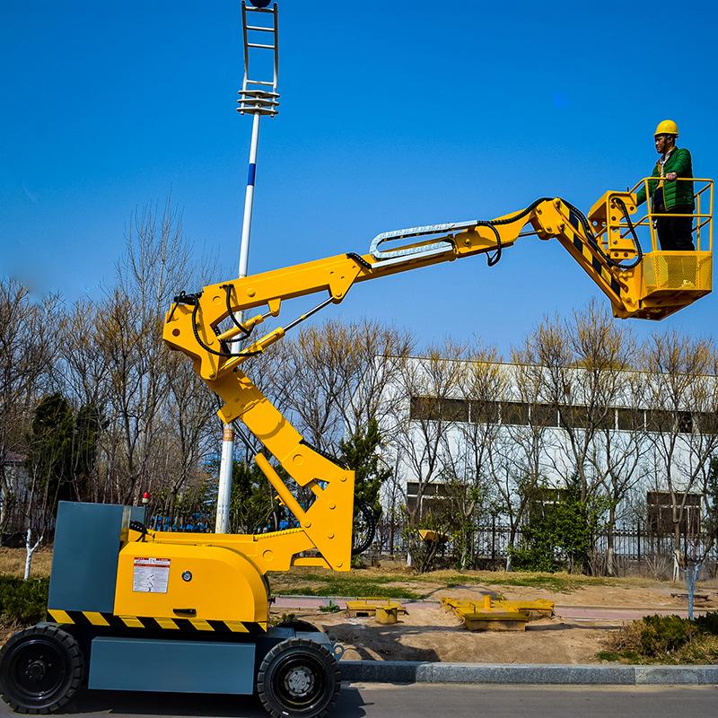 Self-Propelled Articulating Boom Lift: 8-20 Meters, 360° Rotation, Hydraulic High-Altitude Platform