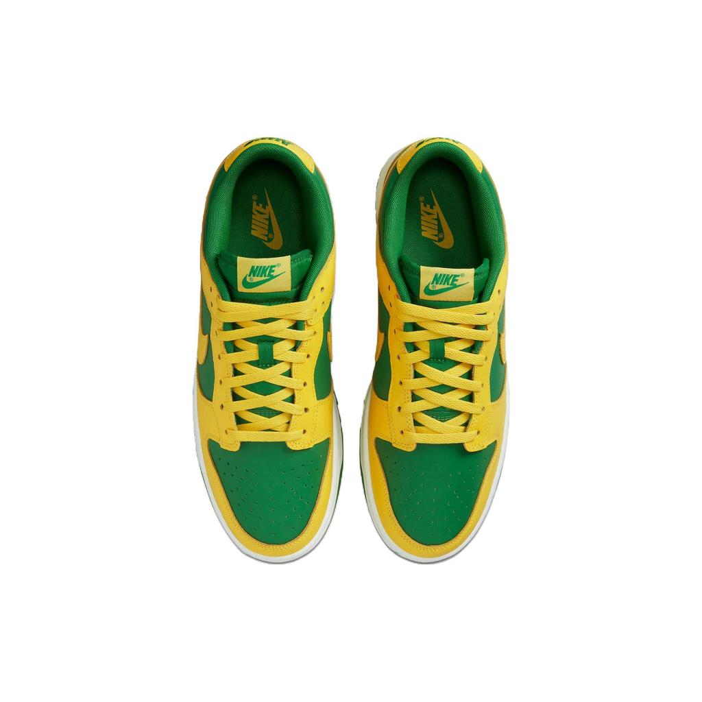 Nike Dunk Low Reverse Brazil Herren Sneakers Gelb Apfelgrün Weiß DV0833-300