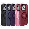 Magnetic Phone Case With Built-in Kickstand IPhone 15 14 13 Series TPU Full Cover Shockproof Anti-Fingerprint Matte Finish