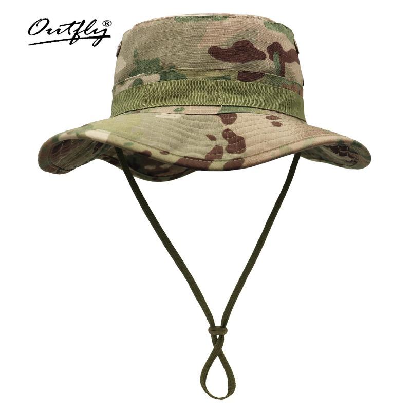 Summer Fishing Outdoor Bucket Hat Sun Protection Mountaineering Breathable Camouflage Sun Hat Hot-selling Penny Hat Camping