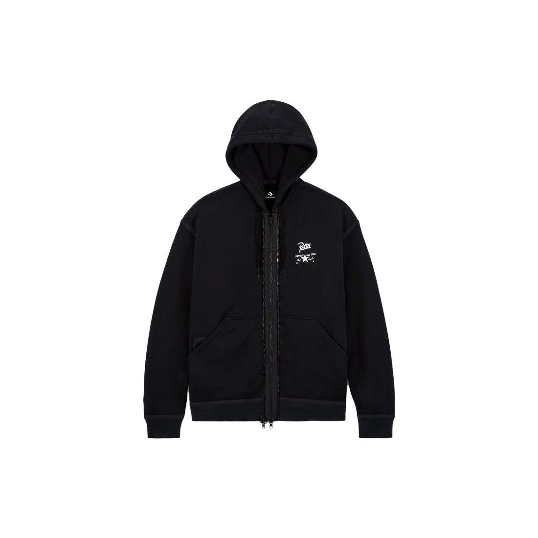 Converse x Patta Four-Leaf Clover Utility Fleece Hoodie Asia Sizing  Black  Men s 10024664-A01 M
