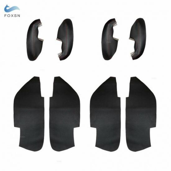 4Pcs Door Panel Armrest Leather Replacement Cover For Subaru Forester 2013-2018