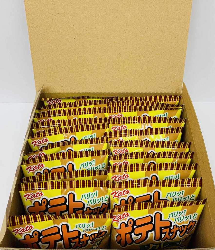 Kato Seika Potato Snack Curry Flavor 3 Pieces X 20 Bags