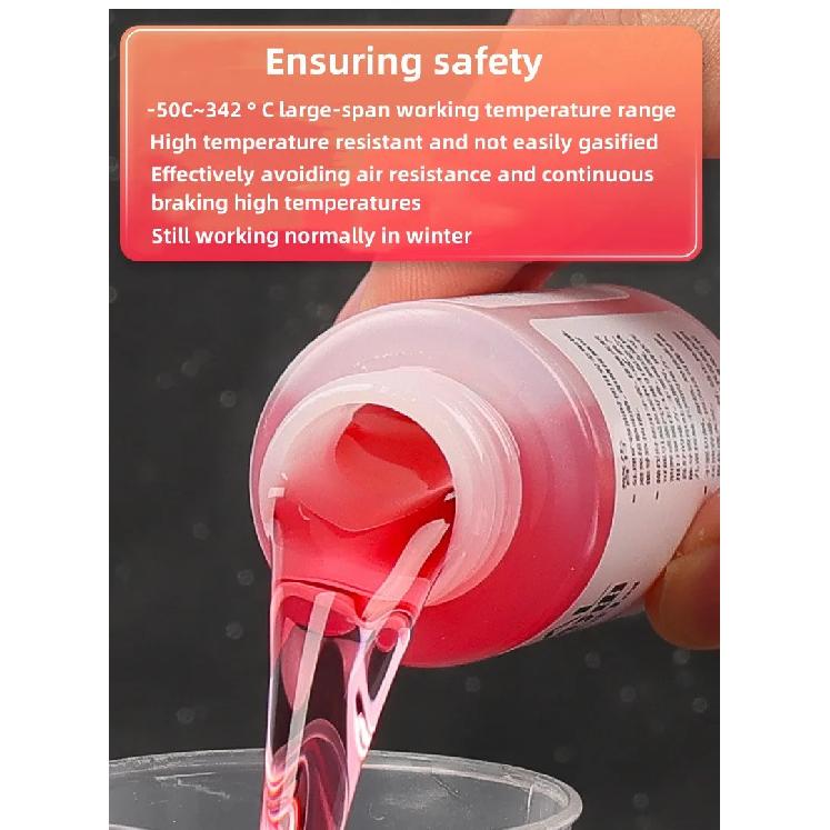 LEBYCLE Mineral Oil Brake Fluid for Mountain Bikes - Compatible Change Flush and Fill Your Bike Brakes with Ease