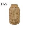 Table Vase Flower Handmade Straw Woven Anti-broken Japanese Style Glass Plant Pot Decoration Scene Layout Prop