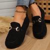 34-41 Big Size Lambwool Moccasins Femme Curly Sheep Fur Flats Woman Warm Plush Loafers Winter Cotton Shoes Women Furry Snow Boot