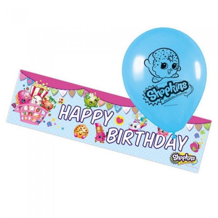 Shopkins Foil Happy Birthday Banner